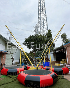 Jeu de saut à l'élastique intérieur de qualité commerciale Easyfun pour enfants, <span class=keywords><strong>trampoline</strong></span> gonflable pour <span class=keywords><strong>4</strong></span> <span class=keywords><strong>personnes</strong></span> pour les fêtes foraines - Product Image 5