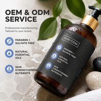 Gel Douche Hydratant pour Hommes OEM/ODM, Parfum Cassis + Bois de Cèdre, Hydratants Végétaux, 26 oz, Nettoyant Rafraîchissant