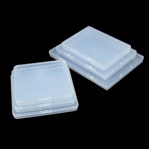 Caja de almacenamiento rectangular transparente de Pp con tapa, organizador de oficina a prueba de polvo para documentos, contenedor de almacenamiento de tarjetas de visita - Product Image 2