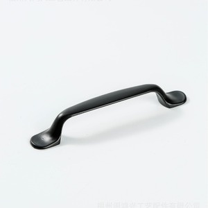 Furniture Handle Bar Aluminum Alloy <b>Black</b> 1633-96 Hole Spacing 96 Cabinet Minimalist Style - Product Image 2