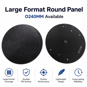 Panneau <span class=keywords><strong>solaire</strong></span> SMT rond OEM sur mesure 1,3W 5V, cellule Sunpower flexible avec ruban adhésif pour traceur GPS, IoT, éclairage de jardin - Product Image 1