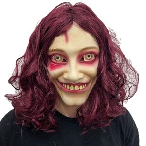 Evil <span class=keywords><strong>Dead</strong></span> Rise Mask Máscaras de Halloween con el pelo Látex Decoraciones para fiestas de Halloween Cosplay Accesorios para disfraces - Product Image 1