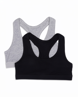 Ensemble de leggings et soutien-gorge de sport sans coutures pour filles, en coton et élasthanne, tenue de sport performante, 2 pièces, tailles personnalisées, motifs unis et antibactériens, dessins animés