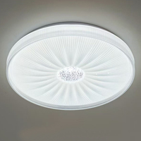 Lustre rond en acrylique, luminaire de plafond avec base en fer, lampe de plafond décorative, prix de gros, lampes de plafond pour la maison (1245-D400)