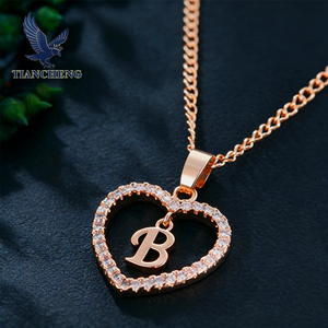 फैशन गहने हार-हार पत्र हार दोस्ती स्नातक महिलाओं के लिए हाइपोएलर्जेनिक गहने - Product Image 2