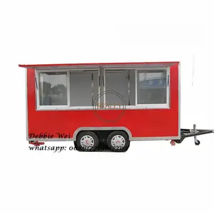 2024 carrito de comida al aire libre, carrito de camión de comida móvil de coche de comida ambiental a la venta