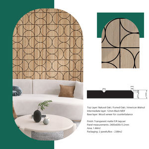 แผ่นฉนวนกันเสียงพร้อมเส้นใยโพลีเอสเตอร์สำหรับห้องนั่งเล่นดีไซน์แบบแผ่นติดผนัง3D ทันสมัยสำหรับห้องนั่งเล่นดีไซน์แบบ3D - Product Image 5