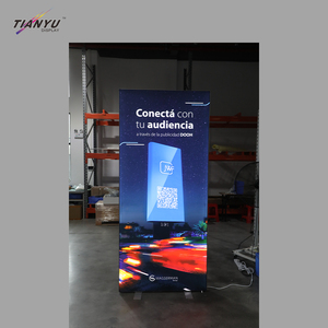 Letrero Publicitario para TV, Banner de Tela Personalizado para Interiores, Soporte con Marco Retroiluminado con Luz LED, Póster con Luz, Rosa Eterna con Luces - Product Image 5