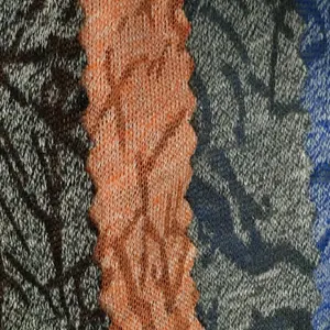 Nuovo Design morbido maglia leggera maglia personalizzata Burnout ricicla tessuto di viscosa in poliestere Lenzing