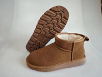 Bottes d'hiver personnalisées en cuir véritable et daim, chaudes, fourrées, classiques, mini, antidérapantes, imperméables, thermiques, chaussures d'extérieur en fourrure