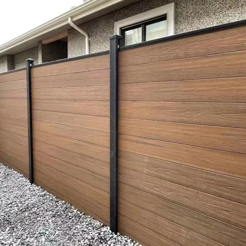 WaterProof Fireproof privacy fence Wood Plastic Composite Wpc Fence composite fence panel for garden