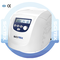 SCITEK Gel Card Centrifuge Motor sin escobillas 4000RPM Velocidad máxima 1480xg RCF 12/24 Tarjetas Capacidad Micro Computer Control Digital