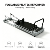 Vente en gros de Reformer Pilates à cadre en fer pliable, équipement de fitness, usine OEM en gros