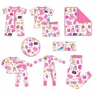 Little Glow <span class=keywords><strong>Kids</strong></span> Bestseller Coole Komfortable Bambus-Stoff Kinder Langarm Lange Hose Pyjama-Set 2-teilig Anti-Pilling Nachtwäsche - Product Image 4