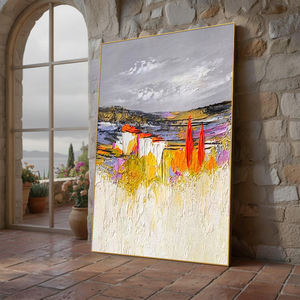 Cuadro Abstracto Grande Original para Colgar en la Pared, Murales Minimalistas <span class=keywords><strong>de</strong></span> Estilo Wabi-Sabi, Pintura <span class=keywords><strong>al</strong></span> Óleo Texturizada Hecha a Mano en Negro y Marrón sobre Lienzo - Product Image 2