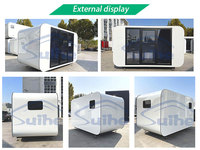 Pod Glamping Mobile Insonorisé Cabine Apple Maison Pod préfabriquée en forme de pomme
