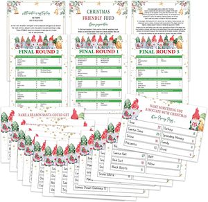 Natale amichevole faida Quiz carte di gioco per feste di gruppo di famiglia evento di vacanza notturna per adulti colleghi festa di Natale - Product Image 6