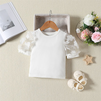 Ensemble de vêtements d'été décontractés pour bébés filles, haut à manches pétales en maille rayée avec jupe plissée de couleur bonbon, tenue pour tout-petits en coton