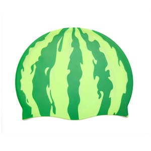 Gorro de Natación Naranja de Fábrica para Cabello Largo y Rizado, Gorro de Natación de Silicona con Diseño de Fruta, Lindo para Niños y Adultos, Personalizable - Product Image 3