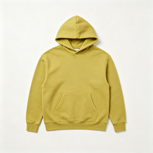 Sweat-shirt à capuche uni pour homme, logo personnalisé de haute qualité, doux et confortable, pour la coopération de marques en gros. - Product Image 1