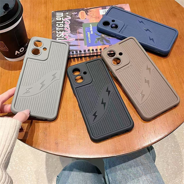 Premium TPU Shockproof Africa Transsion Phone Pouch for Tecno Pop 10/Spark 40 Pro+/30/Camon 30/40 Pro Lightning Texture Case