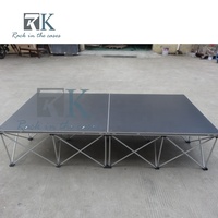 Vente directe usine : Plateforme de scène portable en aluminium pour DJ, idéale pour événements musicaux, fêtes et mariages