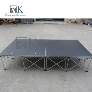 Vente directe usine : Plateforme de scène portable en aluminium pour DJ, idéale pour événements musicaux, fêtes et mariages - Product Image 4