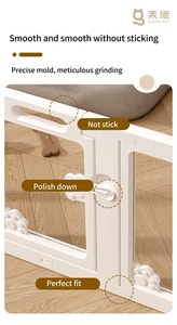 <span class=keywords><strong>Jaula</strong></span> de Resina Acrílica para <span class=keywords><strong>Perros</strong></span> y Conejos, Corralito Interior Ajustable para Animales Pequeños, Recinto Seguro para Cachorros, Gatitos y Conejitos - Product Image 5