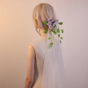 Accessoires de cheveux de mariée de Style Vintage français Clip de <span class=keywords><strong>chignon</strong></span> de pression de dos de Style forêt Clip de séance <span class=keywords><strong>photo</strong></span> Accessoires de feuille - Product Image 6