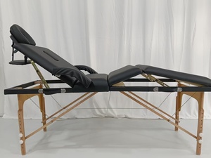 Cama de Masaje Plegable de PVC de 4 Secciones, Multi-ajustable, Personalizable para Uso en Hoteles, Gimnasios, Spa y Salones de Belleza, Venta Directa de Fábrica - Product Image 3