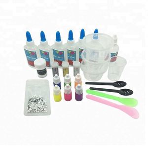 Novelty Wholesale New Arrival Green Star Sequins DIY Educational <b>Slime</b> Kit for Kids 14+ Relaxation - Product Image 3