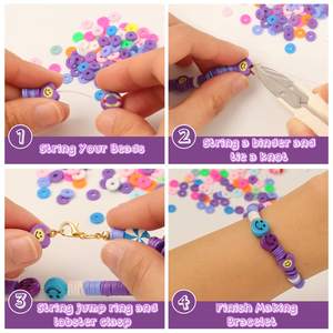 Breloques de créateur pour fruits, animaux, argile polymère, perles en plastique, entretoise, <span class=keywords><strong>fabrication</strong></span> de bijoux, <span class=keywords><strong>kit</strong></span> de <span class=keywords><strong>bracelet</strong></span> fait main - Product Image 6