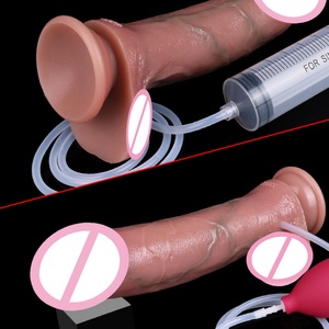 SXXY Silicone Large Realistic Ejaculation <b>Dildo</b> Lifelike Blood Vessel Squirting Penis With Sucker Sex Toy for Women Anal Massage - Product Image 2