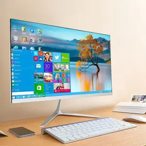 Hepsi bir Pc 23.8 24 inç All-In-One Pc Oem marka bilgisayar I3 I5 I7 I9 monoblok oyun masaüstü bilgisayar