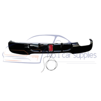Lip Bumper Belakang untuk E90/E92 dengan Knalpot Ganda Satu Sisi dan Body Kit Diffuser LED dalam Plastik Hitam Mengkilap