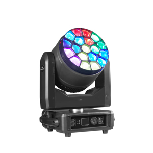 ไฟ LED มินิ 19*15W/40W แบบเต็มสี ปรับซูมได้ รูปทรงตาผึ้ง สำหรับคอนเสิร์ต โรงละคร แสงเวทีระดับมืออาชีพ - Product Image 1