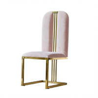 Table à manger en cuir Vantervi, style moderne et luxueux, avec dossier haut et 4 chaises, pour mariages, bureaux à domicile, bars, écoles, appartements