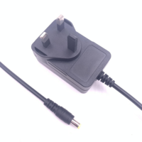 Produk Terlaris 36W 24V 1.5A Colokan UK Aksesoris Elektronik Hitam 100-240V Pengisi Daya Cepat Adaptor Charger