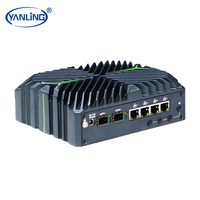 Mini PC Fanless Intel i5-1235U 10 cœurs de 12e génération, 4x2.5GbE, 2x10G SFP+ Fibre, DDR5, vPro, TPM2.0, Watchdog pour Routeur d'entreprise