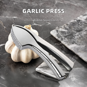 Prensa y pelador de ajo de aleación de zinc Manuel, herramienta de cocina de metal para triturar verduras, incluido el ajo - Product Image 5