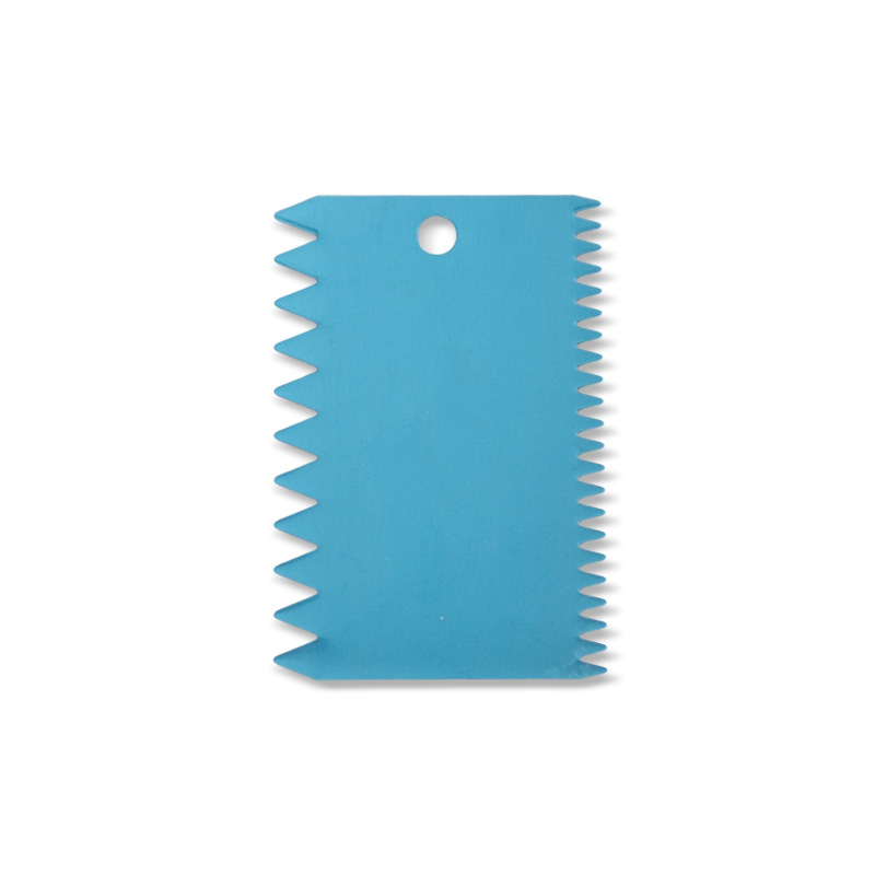 Small size rectangular stainless steel doctor blade with teeth