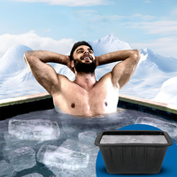 Moules à blocs de glace extra larges pour salle de bain Moules en silicone de qualité alimentaire réutilisables de 8lb pour les plongeons froids et les refroidisseurs