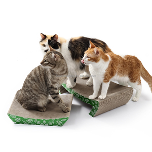 Griffoir à chat à double <span class=keywords><strong>action</strong></span> Tapis à gratter en carton pour chats d'intérieur avec griffoir à chat de luxe - Product Image 4
