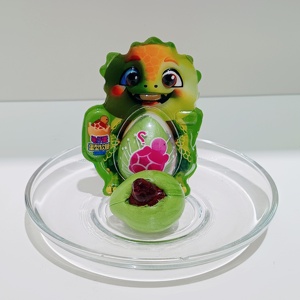 Nouveaux bonbons gélifiés en forme d'œuf de <span class=keywords><strong>dinosaure</strong></span> surprise avec un petit bonbon gélifié à l'intérieur, friandises gélifiées fruitées spéciales à mâcher - Product Image 1