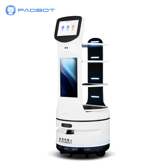 Automatic AI Waiter Service Food Delivery Robots for Commercial Catering Dish Distribution De Servicio
