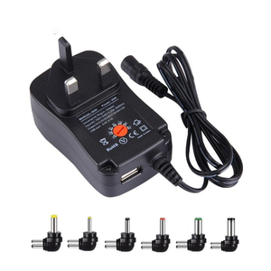 다목적 EU 미국 영국 AUS 플러그 3-12v 3v 4.5v 5v 6v 7.5v 9v 12v + 5v 2a USB 30W 조정 가능한 전압 전원 공급 장치 어댑터 - Product Image 2