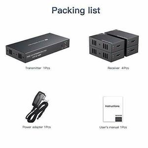 ตัวแยกสัญญาณ <span class=keywords><strong>HDMI</strong></span> คุณภาพเยี่ยม 200 ฟุต 1x4 - Product Image 2