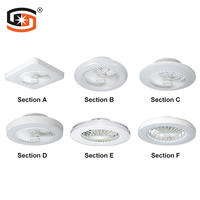 La mejor calidad, dormitorio moderno, hogar, sala de estar, lámpara Led, ventilador de techo con luz y control remoto