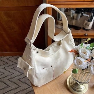 Sac messager en toile personnalisé avec grand sac bandoulière, sac fourre-tout mignon pour femmes - Product Image 2