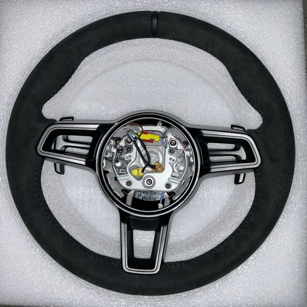 Car Universal Suede Steering Wheels Without Buttons (Porsche Fitment), photo 4